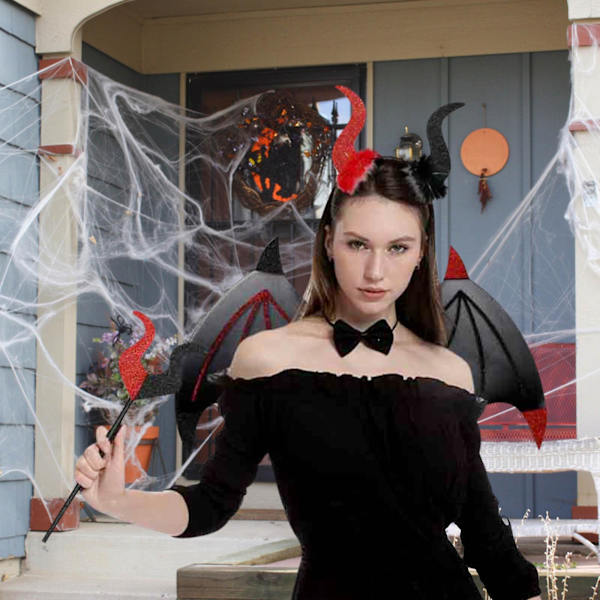 Halloween Dekor Halloween Devil Wings C