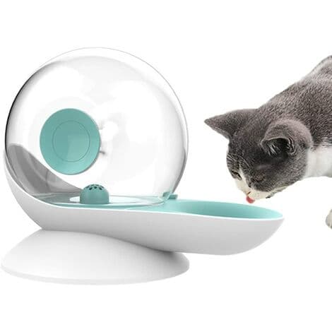 Kat og hund vandfontæne transparent 2,8L 1 stk blå