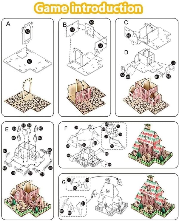 3D trepuslespill robotmodell trepuslespill for barn og voksne