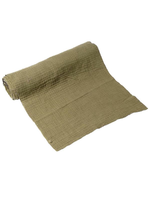 Khaki bomullsgas bordløper 30 cm x 3 m
