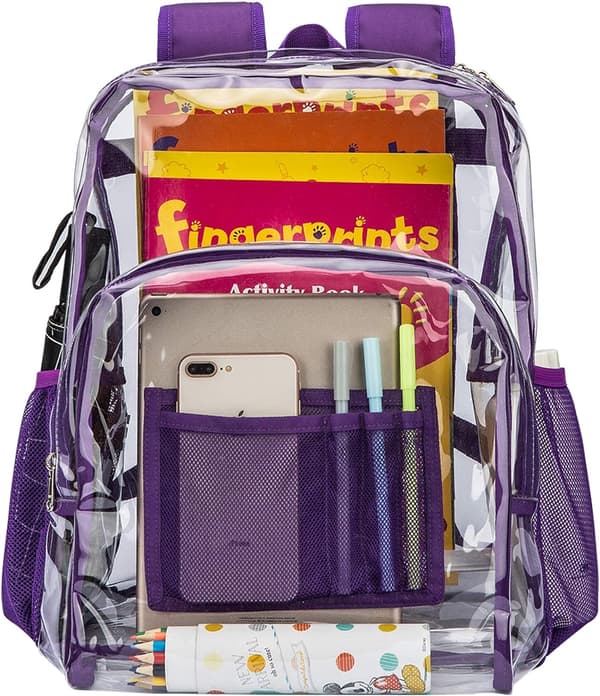 Vorspack Clear Backpack Heavy Duty PVC Transparent Ryggsäck