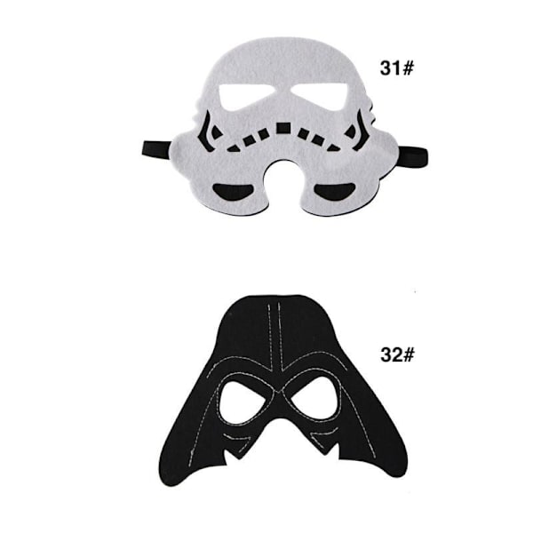 Halloween maske - Cosplay - Udklædning - Superhelt MultiColor Nr 10 Nr 19