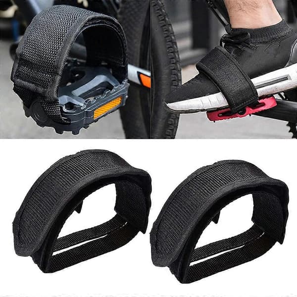 1 par cykel faste stropper cykel fodstropper pedalstropper cykelpedalstropper tåklemme