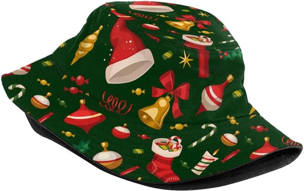 Jultema Bucket Hat Unisex julsolhatt Cap för