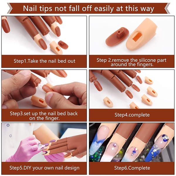 Nail Art Øvelseshånd til negle