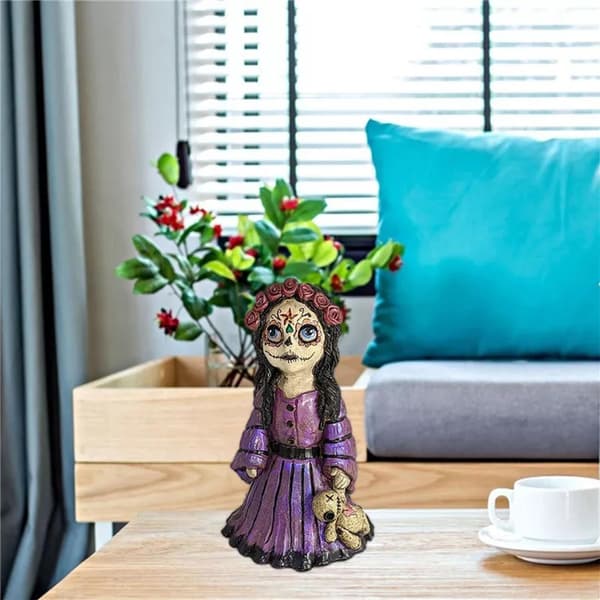 Halloween Voodoo Doll Cone Burner Skräckdocka Förbannad prydnad In