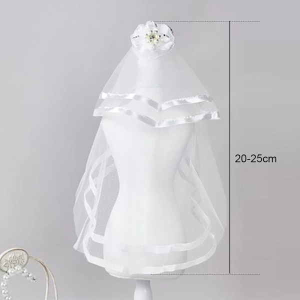Pet Bröllopsslöja Hundslöja VIT white