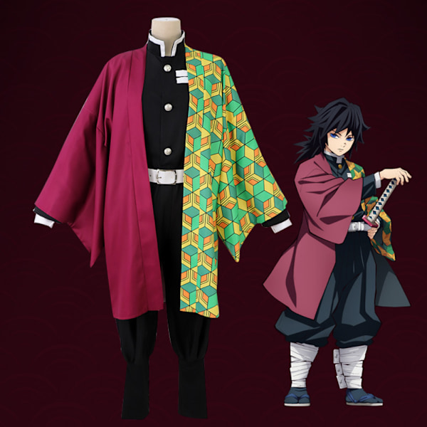 Halloween Demon Slayer Cosplay -asu Asut Juhlat Pukeutuminen D 140cm