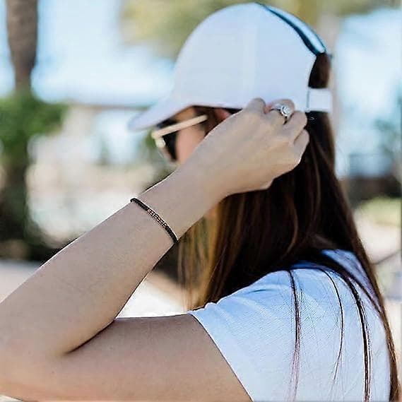 Inspirerende morse-kode armbånd Motiverende hemmelig melding tre