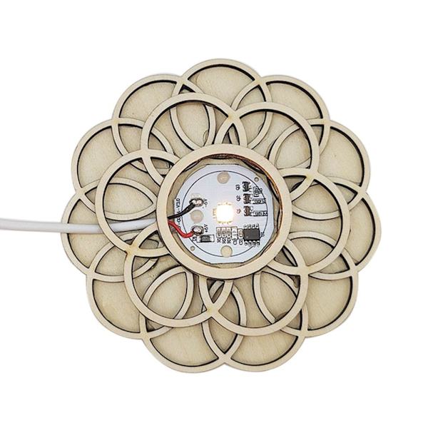 Crystal Ball Display Stand Crystal Ball Hållare VIT LJUS White Light