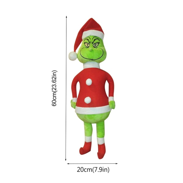 Grinch Juldekoration Realistisk Animerad Grinch Den verklighetstrogna julen Semesterpresent Hemrumsdekoration Barngåvadocka Deep Sapphire
