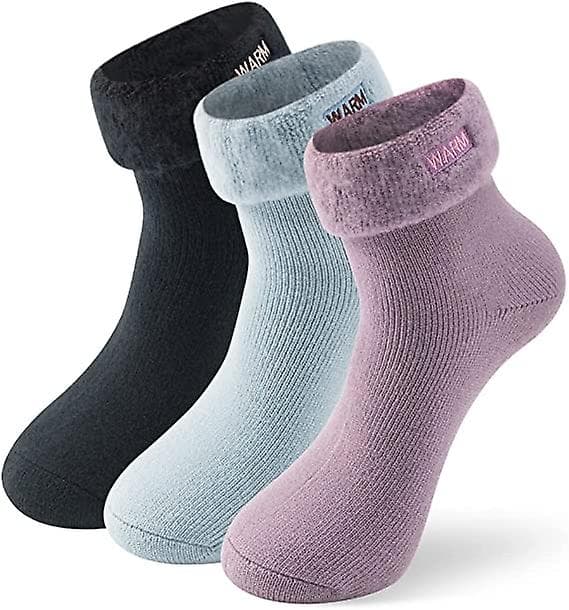 Varma thermal för kvinnor - Tjocka varma isolerade strumpor - Varma vinterstrumpor för kallt väder
