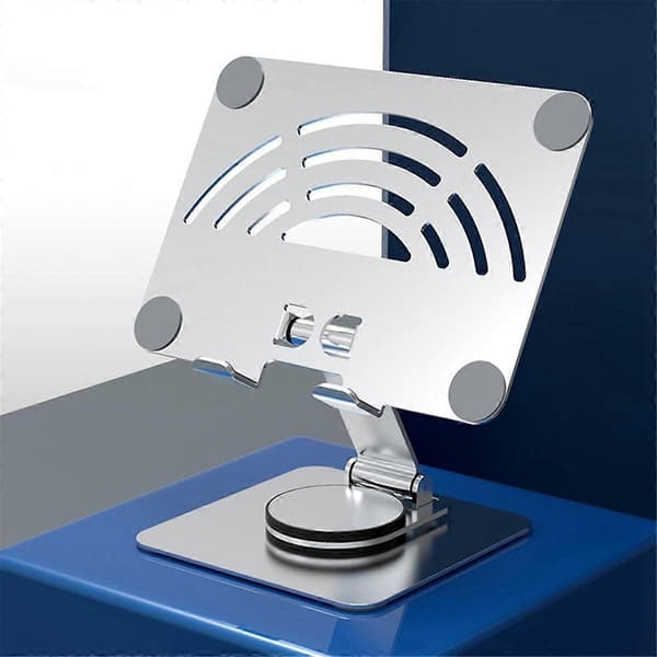 360 Roterende Tablet Stand Aluminiumlegering Kulstofstål Desktop Tablet Stand til Tablet Telefon Stand Inden for 12,9 Tommer A