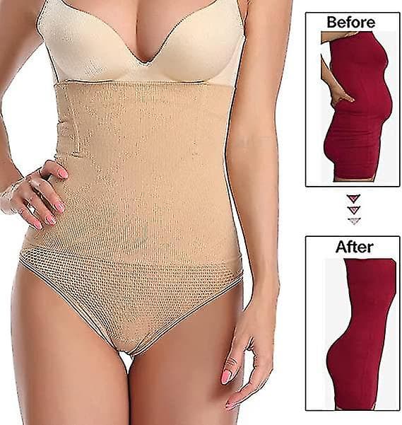 Korkeavyötäröinen vatsaa litistävä string-alusvaate naisille Red XL and 2XL