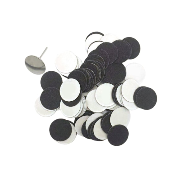 1/2/3/5 Sähköisen jalkaraspin vaihtotyynyt tehokas ja 25mm 80Grit 100 pcs 1 Pc