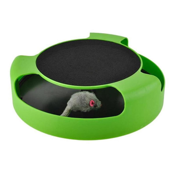 Kattleksak med Mus - green