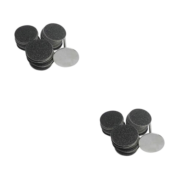 1/2/3/5 Sähköisen jalkaraspin vaihtotyynyt tehokas ja 25mm 80Grit 50 pcs 2PCS