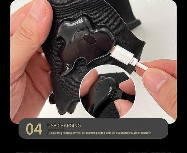 LED USB-taskulamppukäsine – Lahja miehille, ulkokalastushanskat isälle