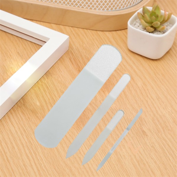 Foot Scrubber - Håndlaget fotfil av glass - Fjerner død hud blue glass foot files