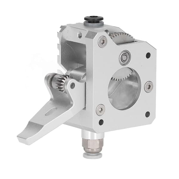 Dobbelt Gear Ekstruder Metal Sølv MK8 3D Printer Tilbehør Erstatningsdel til Prusa I3 Mk3 Højrehåndet