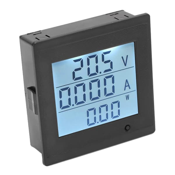 Digital Voltmeter LCD-skærm Strømmåler DC 6-200V Volt Monitor Alarmfunktion