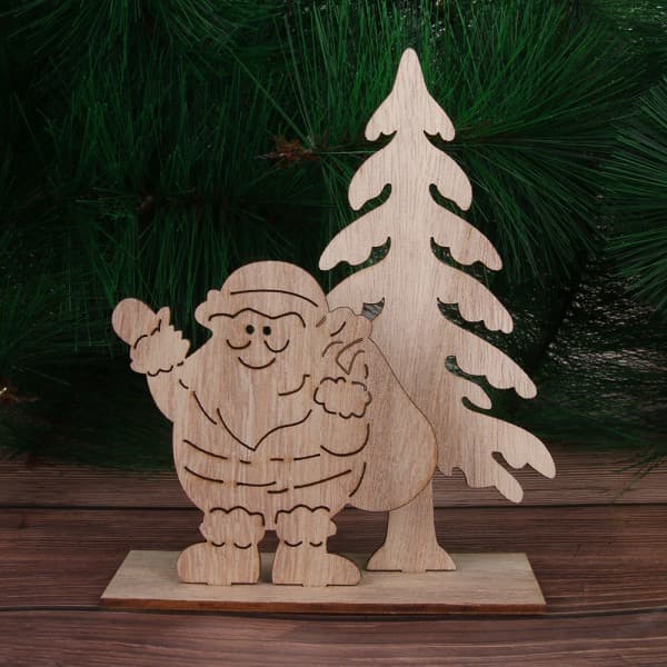 1Set juldekorationer Jultomten Snowman Älg 1