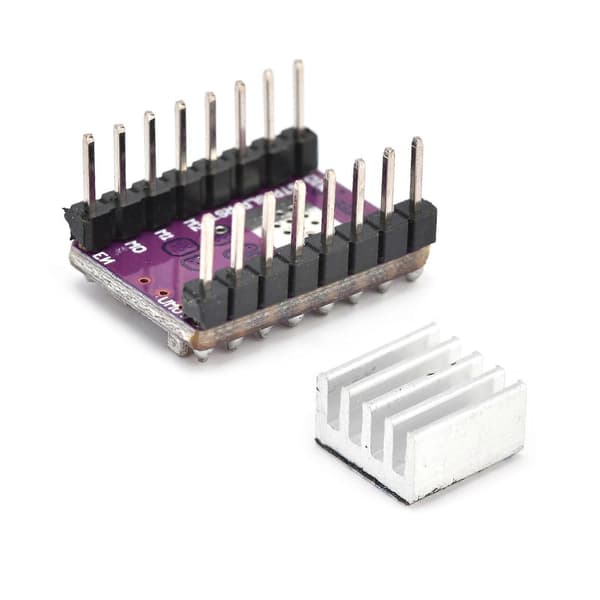 StepStick Stepper Motor Driver Modul 3D-skriver Tilbehør med kjøleribbe DRV8825 DC 8.2–45 V