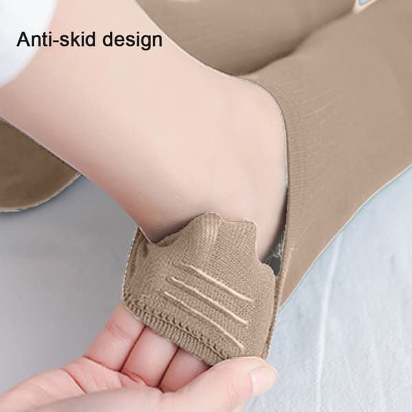 10 par Ankelsokker Damesport Korte sokker, ensfarget Khaki