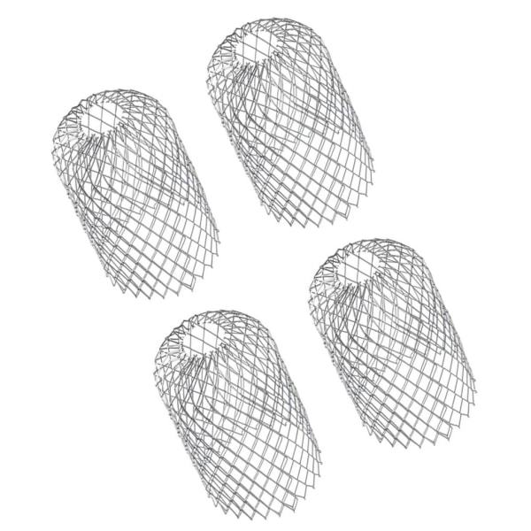 1/2/3/5 4x justerbar storlek aluminiumrännskydd för avlopp Height 10cm and diam 5PCS