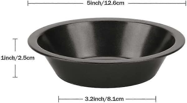 Individuelle tærteforme runde mini tærteforme non-stick belægning quiche bageforme