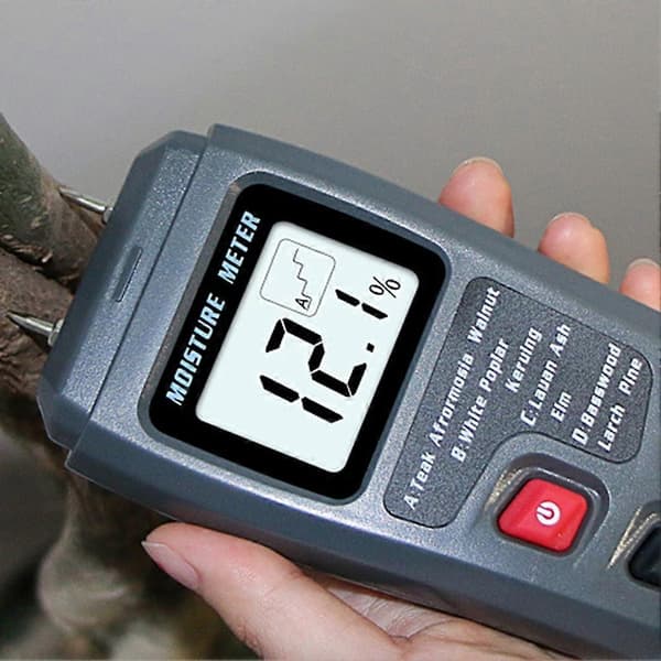 Handhållen stor LCD-display Träfuktighetsmätare Testare Detektor QinHai