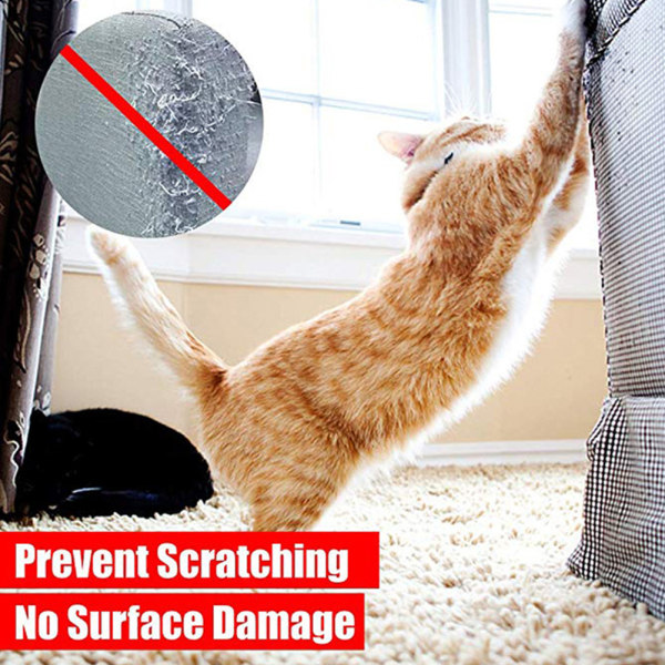 Anti-Repa Tejp Repfri Skyddsdekaler Soffa Skyddsfilm för Husdjur Katt Repor 6.3cm*3m