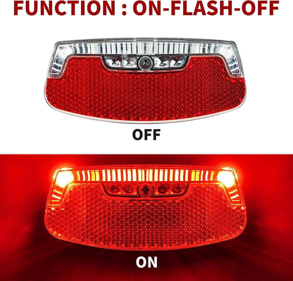 Cykelljus för nattkörning 2-pack LED-cykelbakljus Rear Carrier Mount-b