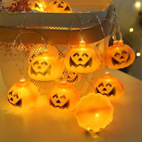 2x Xmas Rat Festival S Led-lamppu Crystal pumpkin 2.5 * 3.5cm Ghost neon light