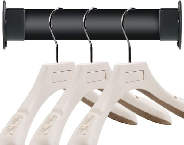 #Stykke Gardinstangsstøtte - Sort U-Sokkel Garderobestang Garderobe#
