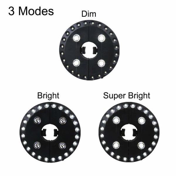 Lampor för uteplats Parasoll Paraply Light 3 Ljusstyrka Mode 28 LED