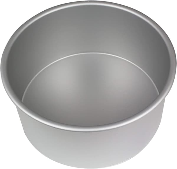 Rund kakform i anodiserad aluminium, kakform med fast botten, baktillbehör, 254 mm x 84 mm