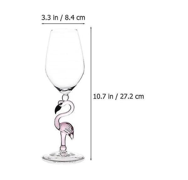 1st 330ml Flamingo Shape Vinglas Hemmabar Restaurang