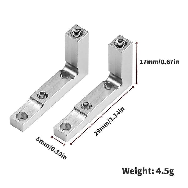 2 kpl metallinen servokiinnike BB01 BBX 1/10 RC-auton päivitysosille