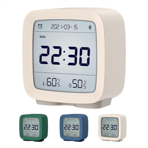 Bluetooth Vekkerklokke, Smart Digital App-styrt Klokke med Dato