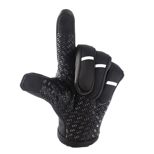 för Touch Screen Vindtät Varm Halkfri Full Finger Herr Dam Vinter Cykling Gl L