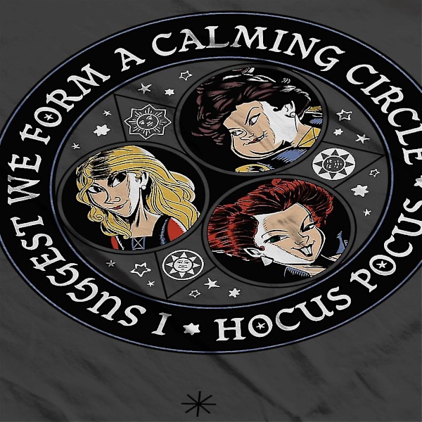 Disney Hocus Pocus Halloween Beroligende Sirkel Hettegenser for menn M