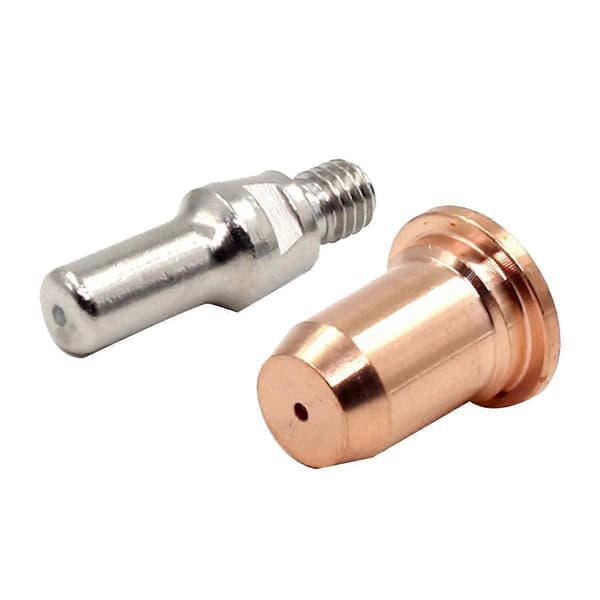 40 stk. plasmatips-sæt 1,0 mm 1,1 mm elektrode 52582 til -60 PT60 PT40 -40 plasmaskærer 1,0 mm dyse 51313P1.0