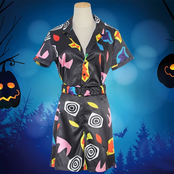 Konstiga saker Eleven Short Sleeve Romper Costume Halloween Black XS