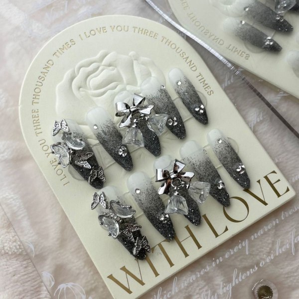 10st Pure Manual False Nail Y2K Hottie Handmade Nails XS