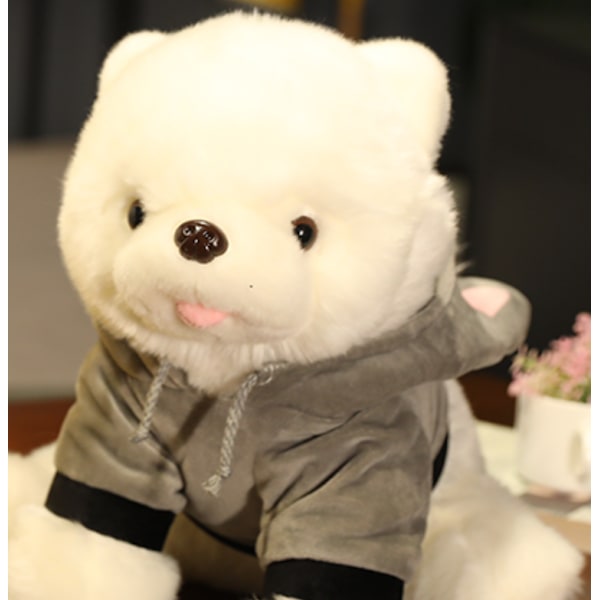 35 cm Söt dressing valp plyschleksaker Pomeranian dockor fyllda