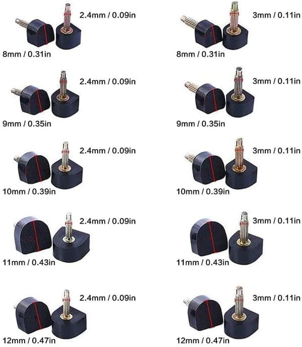 20 paria korkolappuja, korvaavia korkoja, 8, 9, 10, 11 ja