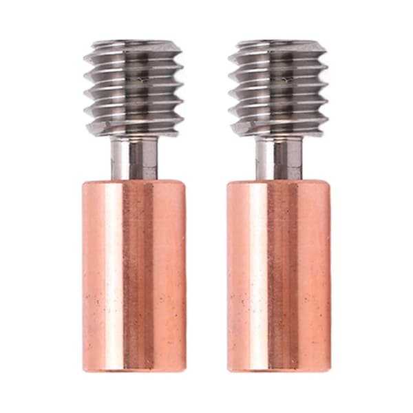 2 STK Heatbreak Tube Ti-legering Gren Design Termisk Modstand M6 Gevind Halsrør til Ender 3 S1 3D Printer Ti-legering Kobber