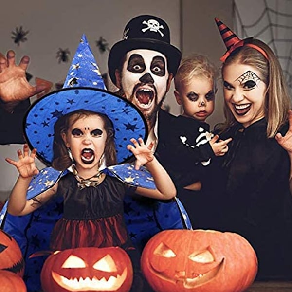 Häxhatt Halloween kostym Wicked Witch Accessoar blue