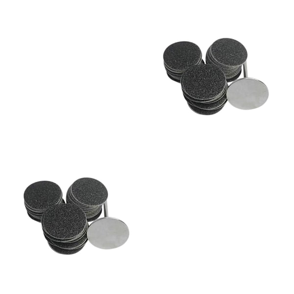 1/2/3/5 Sähköisen jalkaraspin vaihtotyynyt tehokas ja 25mm 80Grit 50 pcs 2PCS